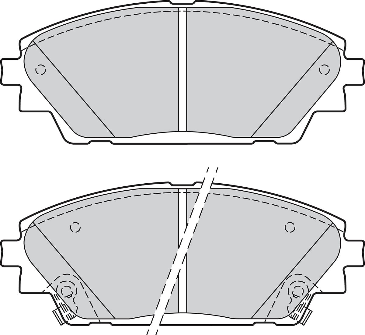 Jeu de 4 plaquettes de frein VALEO ref. 302285